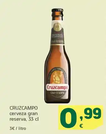 HiperDino CRUZCAMPO cerveza gran reserva oferta