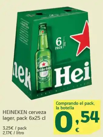 HiperDino HEINEKEN cerveza lager, oferta