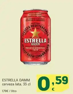 HiperDino ESTRELLA DAMM cerveza lata oferta