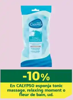 HiperDino CALYPSO En esponja tonic massage, relaxing moment o fleur de bain oferta