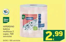 HiperDino HIPERDINO bobina multiuso 2 capas, 700 servicios oferta