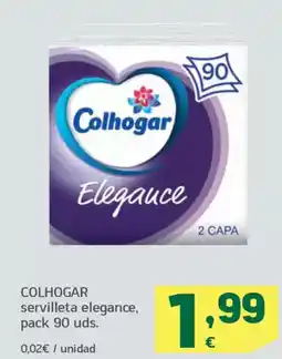 HiperDino COLHOGAR servilleta elegance oferta