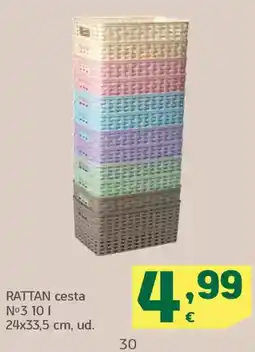 HiperDino RATTAN cesta oferta