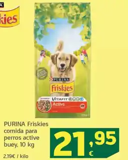 HiperDino PURINA Friskies comida para perros active buey oferta