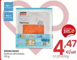 Eroski EROSKI BASIC Salmón ahumado oferta