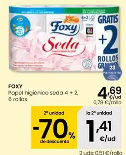 Eroski FOXY apel higiénico seda oferta