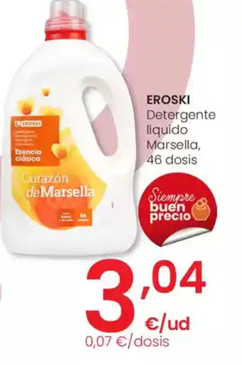 Eroski EROSKI Detergente líquido Marsella, 46 dosis oferta