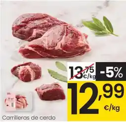 Eroski Carrilleras de cerdo oferta