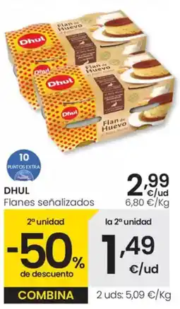 Eroski DHUL Flanes señalizados oferta