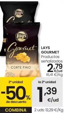 Eroski LAYS GOURMET Productos señalizados oferta