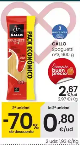 Eroski GALLO Spaguetti nº3 oferta