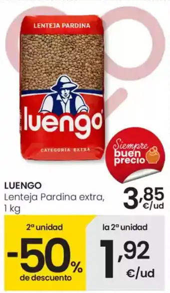 Eroski LUENGO Lenteja Pardina extra, oferta