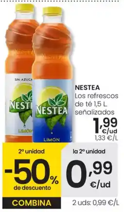 Eroski NESTEA Los refrescos de té señalizados oferta