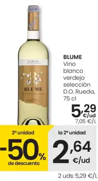 Eroski BLUME Vino blanco verdejo selección D.O. Rueda, oferta