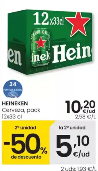 Eroski HEINEKEN Cerveza, pack oferta