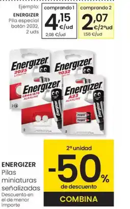 Eroski ENERGIZER Pilas miniaturas señalizadas oferta