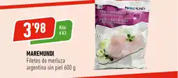 Supermercados Deza MAREMUNDI Filetes de merluza argentina sin piel oferta