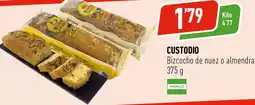 Supermercados Deza CUSTODIO Bizcocho de nuez o almendra oferta