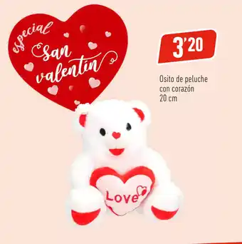 Supermercados Deza Osito de peluche con corazón oferta