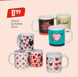 Supermercados Deza Tazas de San Valentín oferta