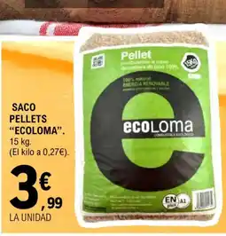 E.Leclerc ECOLOMA Saco pellets oferta