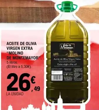 E.Leclerc MOLINO DE MONTEMAYOR Aceite de oliva virgen extra oferta