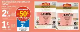 E.Leclerc ARGAL Jamón cocido o pechuga de pavo bonnatur oferta