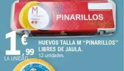 E.Leclerc Huevos talla m pinarillos libres de jaula. oferta