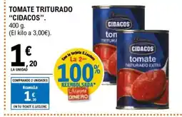 E.Leclerc CIDACOS Tomate triturado oferta