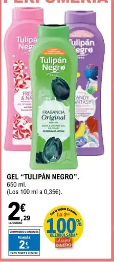 E.Leclerc TULIPÁN NEGRO Gel oferta