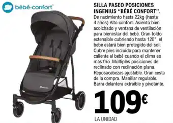 E.Leclerc BÉBÉ CONFORT Silla paseo posiciones ingenius oferta