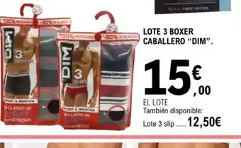 E.Leclerc DIM Lote 3 boxer caballero oferta