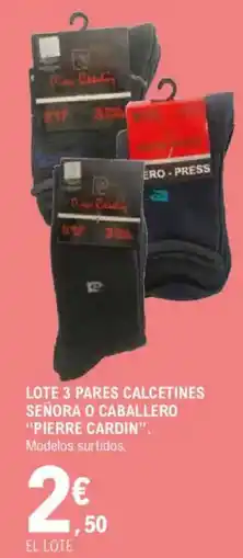 E.Leclerc Lote 3 pares calcetines señora o caballero oferta