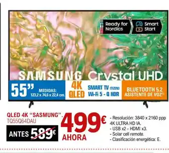 E.Leclerc SAMSUNG Qled 4k TQ55Q64DAU oferta