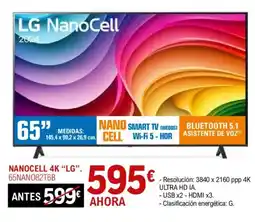 E.Leclerc LG Nanocell 4k 65NANO82T6B oferta