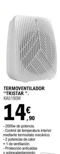 E.Leclerc TRISTAR Termoventilador oferta