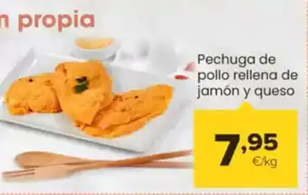 Autoservicios Familia Pechuga de pollo rellena de jamón y queso oferta