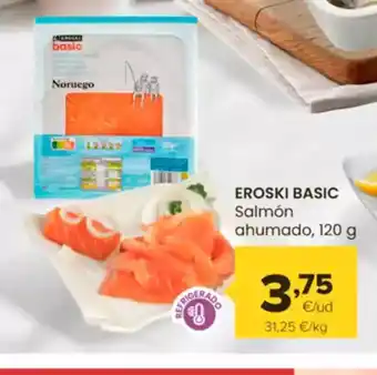 Autoservicios Familia EROSKI BASIC Salmón ahumado oferta