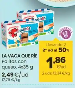 Autoservicios Familia LA VACA QUE RÍE Palitos con queso oferta