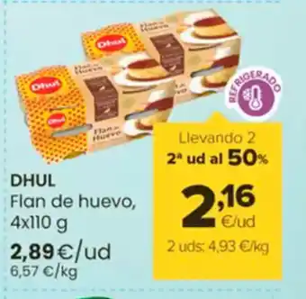 Autoservicios Familia DHUL Flan de huevo oferta