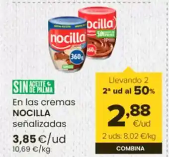 Autoservicios Familia NOCILLA En las cremas oferta