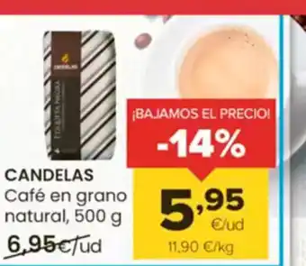 Autoservicios Familia CANDELAS Café en grano natural oferta