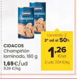 Autoservicios Familia CIDACOS Champiñón laminado oferta