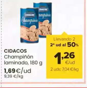 Autoservicios Familia CIDACOS Champiñón laminado oferta