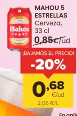 Autoservicios Familia MAHOU 5 ESTRELLAS Cerveza oferta