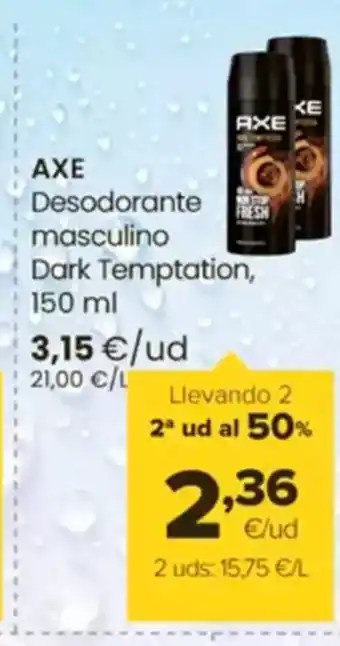 Autoservicios Familia AXE Desodorante masculino Dark Temptation oferta