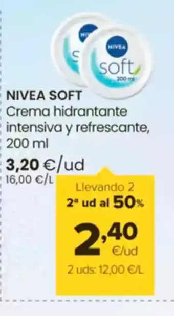 Autoservicios Familia NIVEA SOFT Crema hidrantante intensiva y refrescante oferta