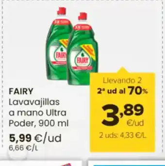 Autoservicios Familia FAIRY Lavavajillas a mano Ultra Poder oferta