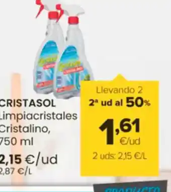 Autoservicios Familia CRISTASOL Limpiacristales Cristalino oferta