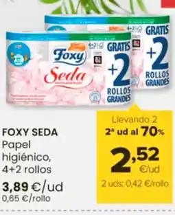 Autoservicios Familia FOXY SEDA Papel higiénico oferta